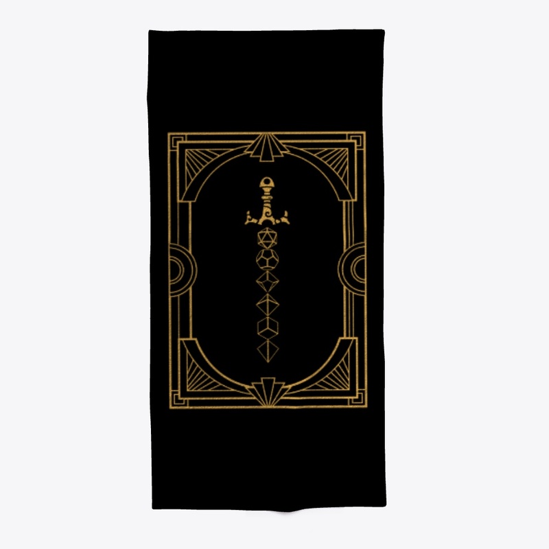 RPG Gold Dice Sword Victorian