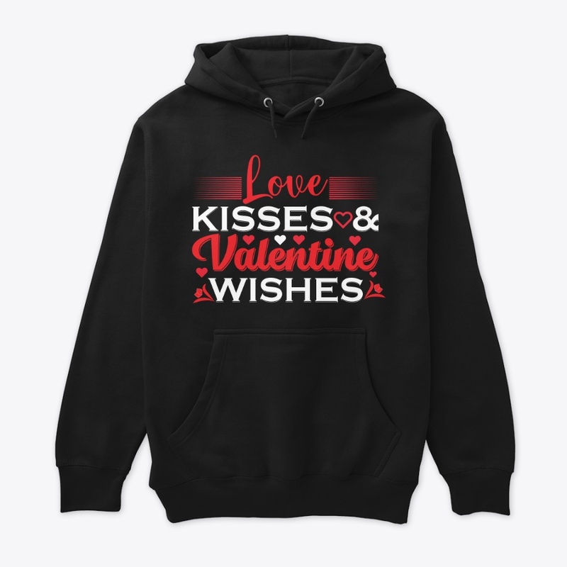 love kisses and valentine t-shirt
