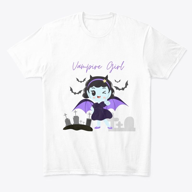 Vampire Girl In Graveyard