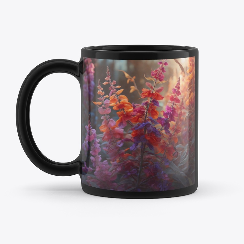 Salvia Splendens (Vibrant Abstract)