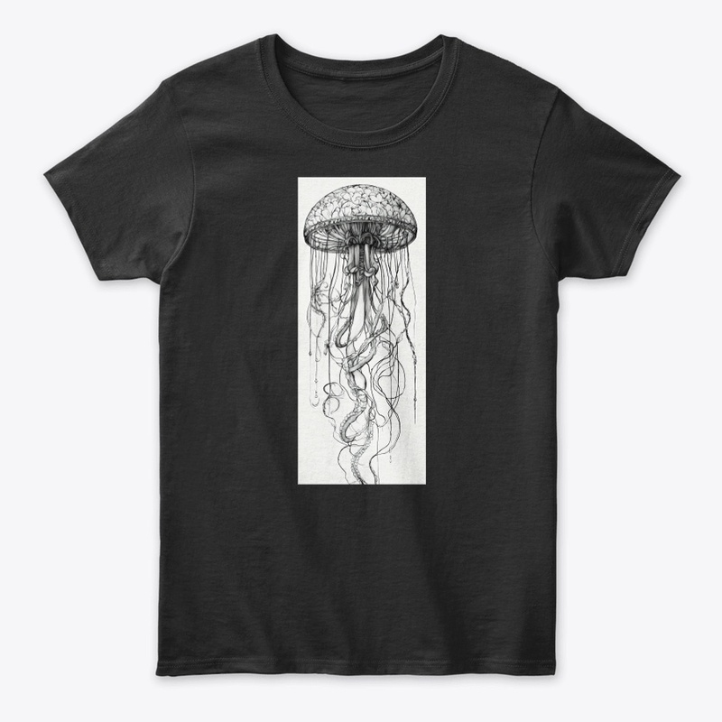 Elegant Medusa Tattoo Design T-Shirt