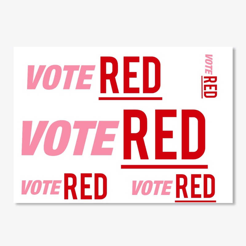 VOTE RED WOMEN'S V-NECK TEE