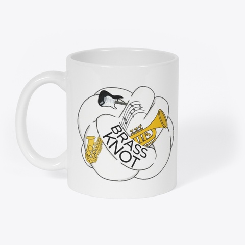 Brass Knot Mug White T-Shirt Front