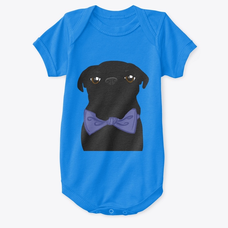 Grumpy Pug Bowtie