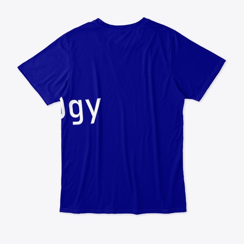 Seku Numerology 1 Deep Navy T-Shirt Back