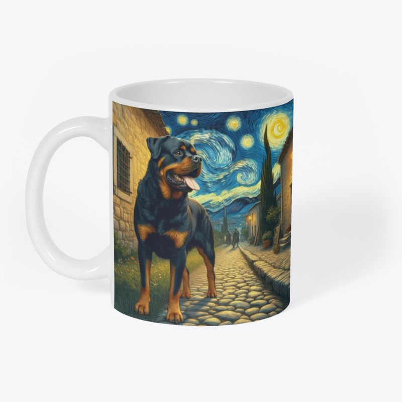 Rottweiler on street