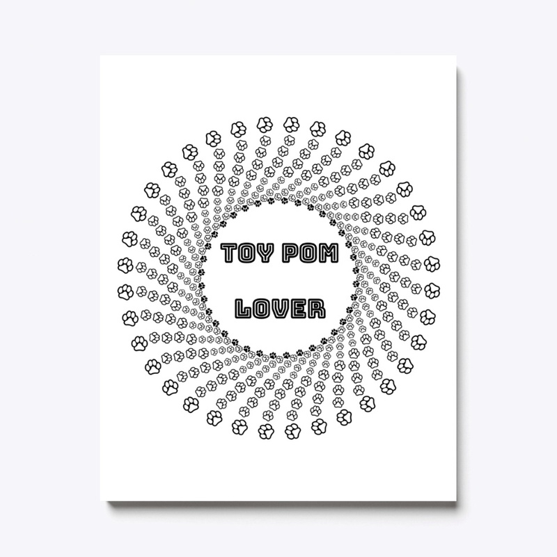 Toy Pom Lover with Spiral Paws