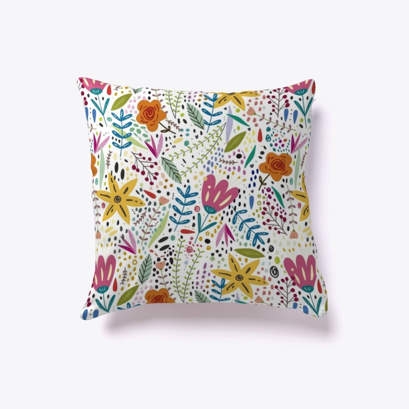 Floral Garden Printed Cushion/Pillow