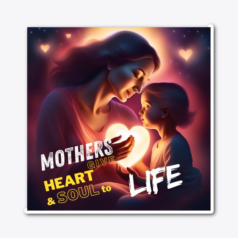 Mothers give heart and soul to life.