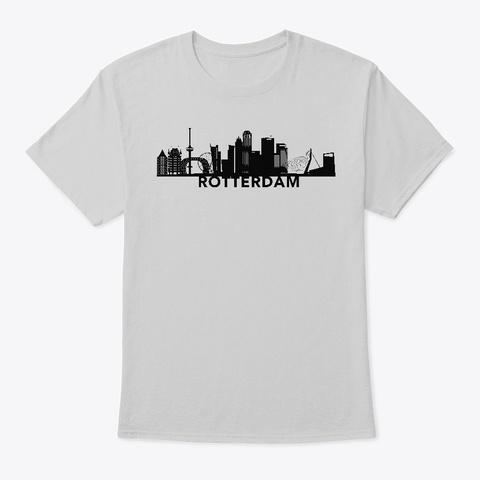 Bmore Rdam Skylines (Fundraiser) Light Steel T-Shirt Front