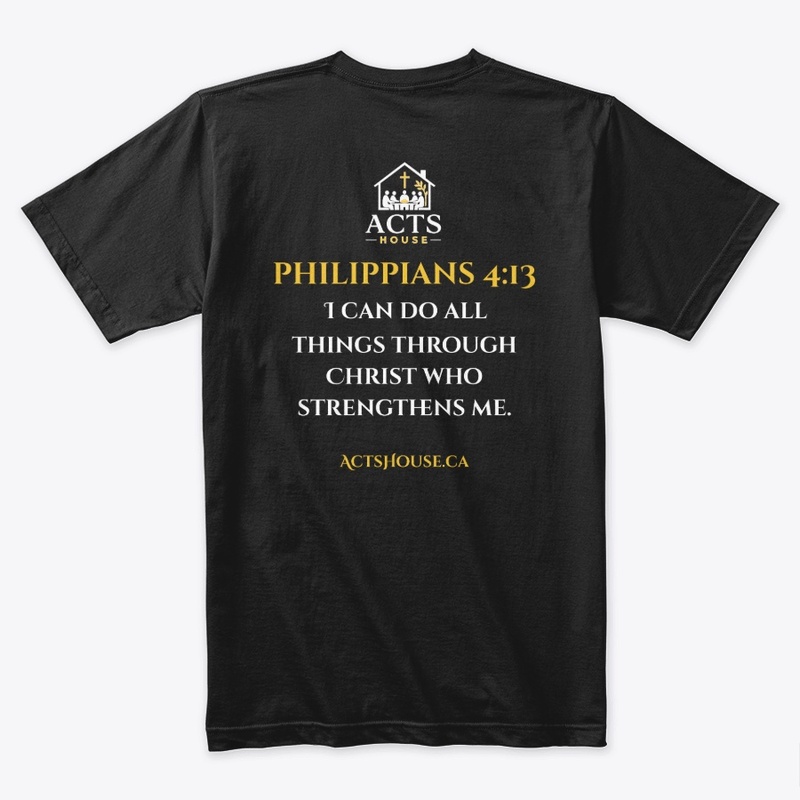 Philippians 4:13 Black T-Shirt