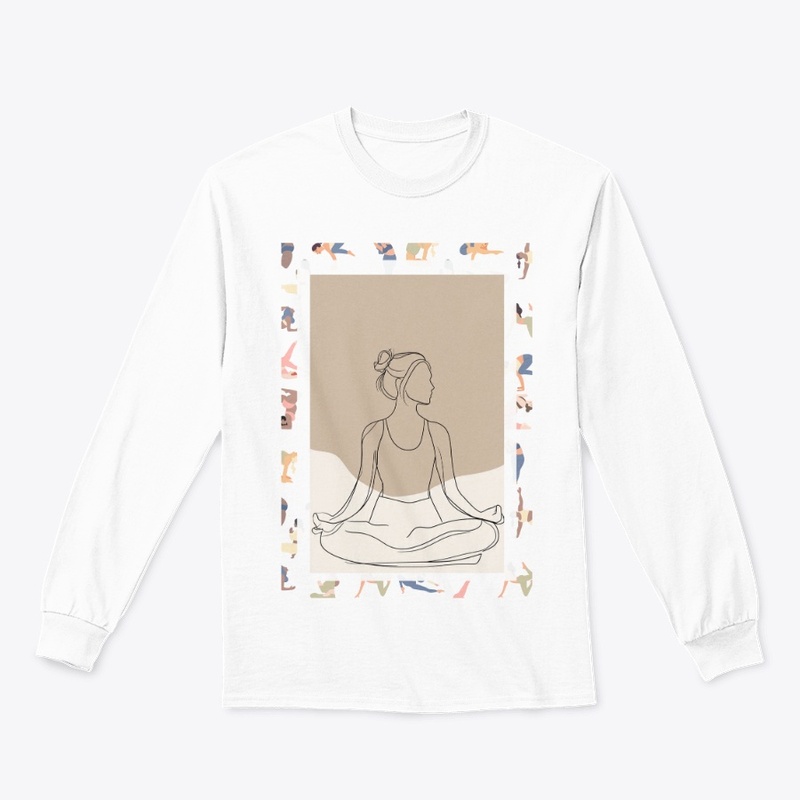 Yoga Pose Line Art