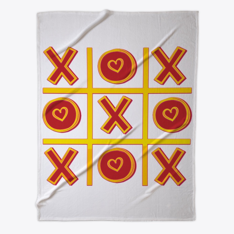 Hugs Kisses Tic Tac Toe Valentine Couple