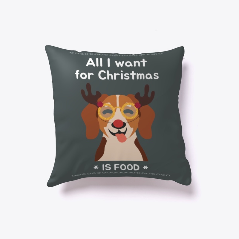 Christmas pillow cute dog