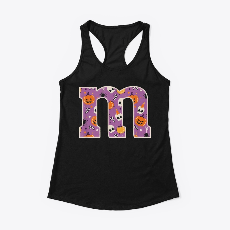 Letter m Chocolate Candy Halloween