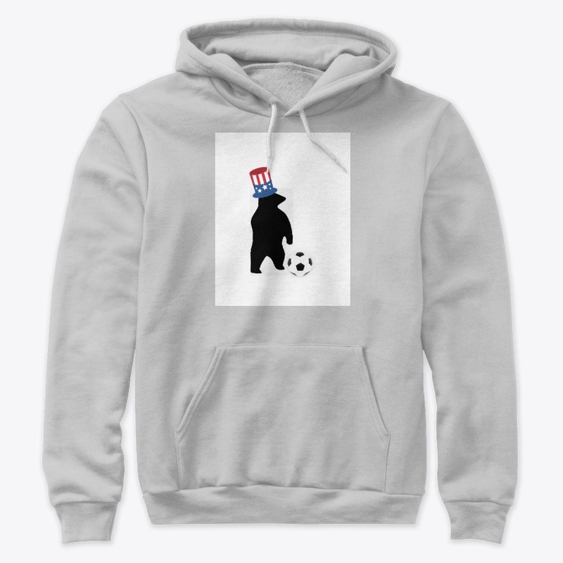  American flag football Tee w/ bear