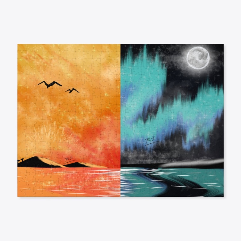 Moonrise/Sunset Ocean Puzzle