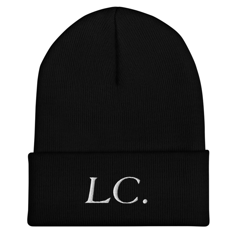 LC. embroidered beanie