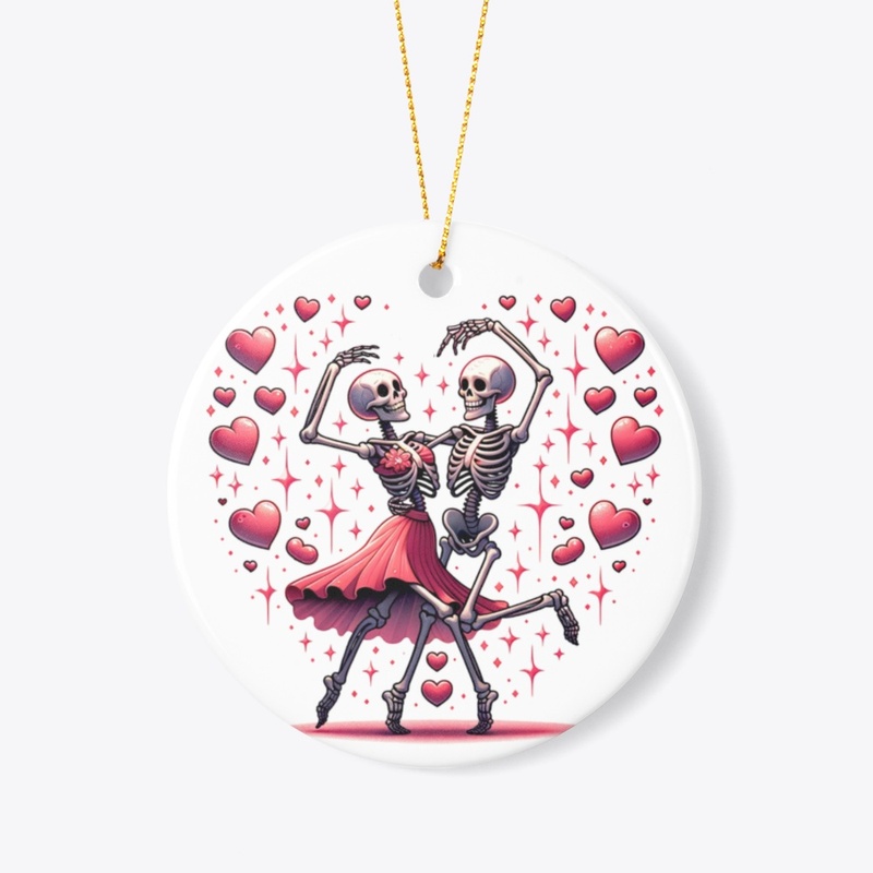 Funny Dancing Skeleton Valentine's Day