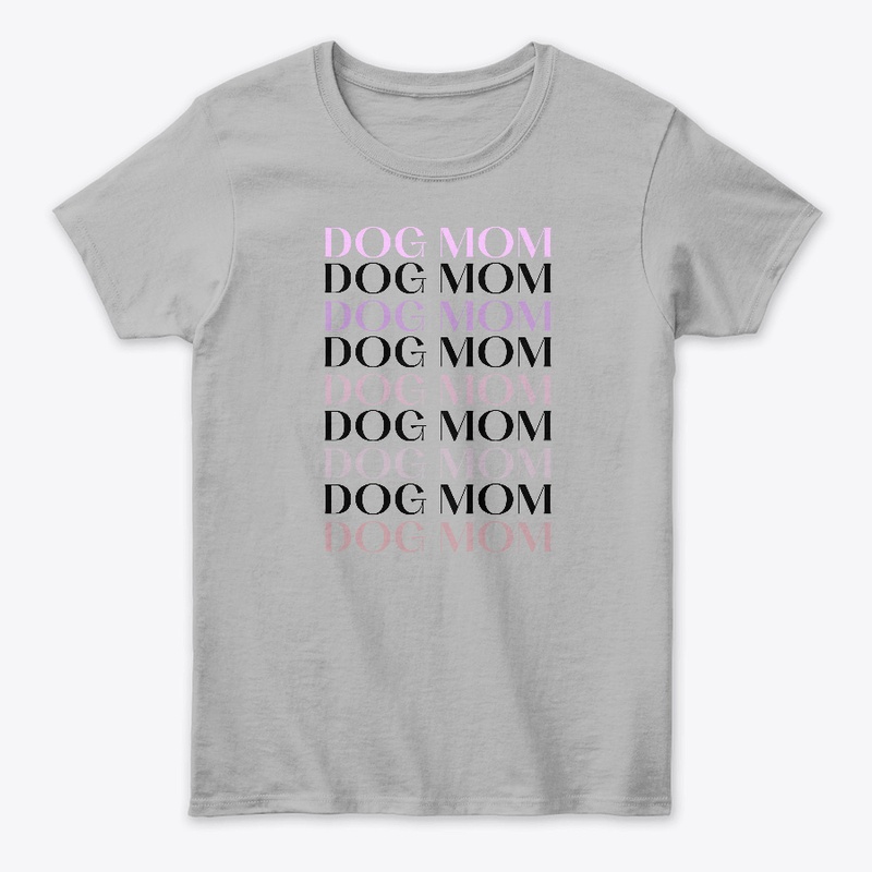 Purple Dog Mom on Repeat Tee