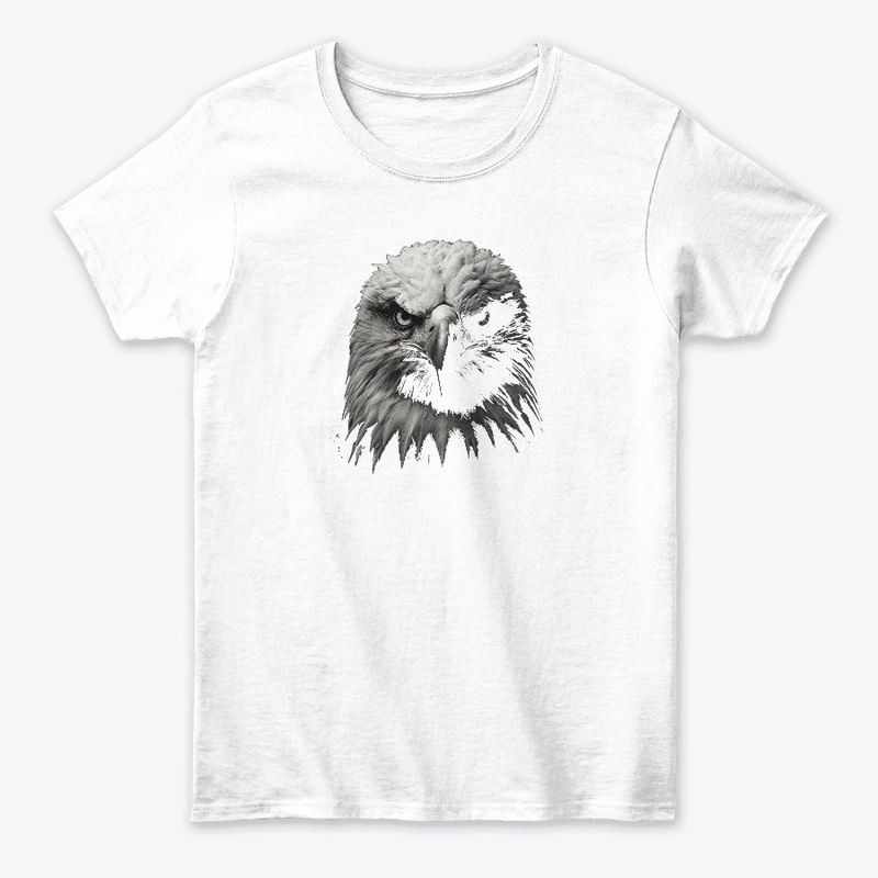 Eagle Portrait in Black and White
