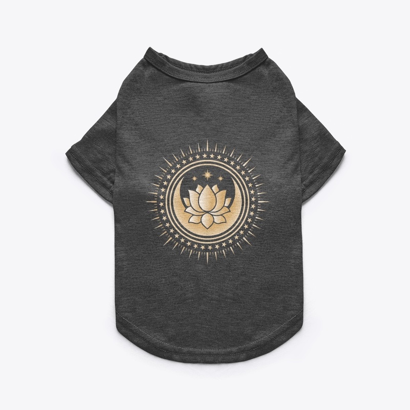 Lotus Moon with mystical mandala tshirt 