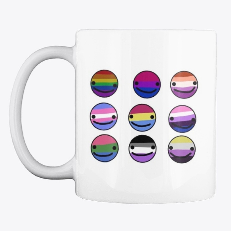 lgbt dream stickers n mug