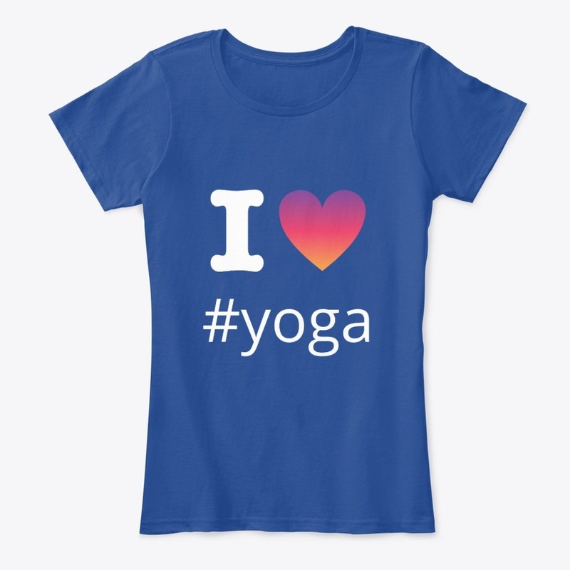 I Love Yoga Design With Insta Hashtag