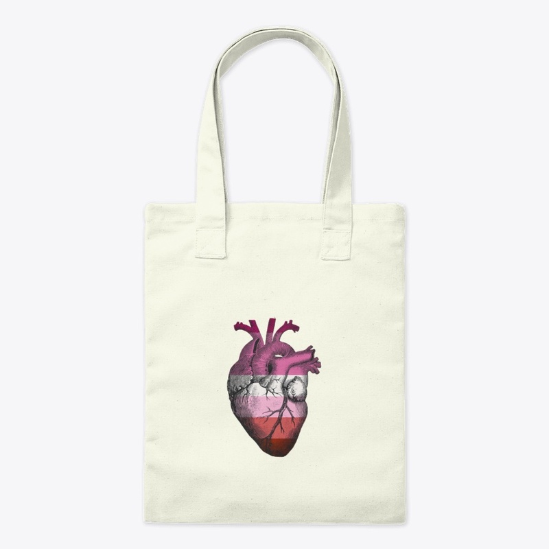 Lesbian Pride Anatomical Heart