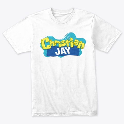 Logo (Absorbent And Porous) Heather White T-Shirt Front