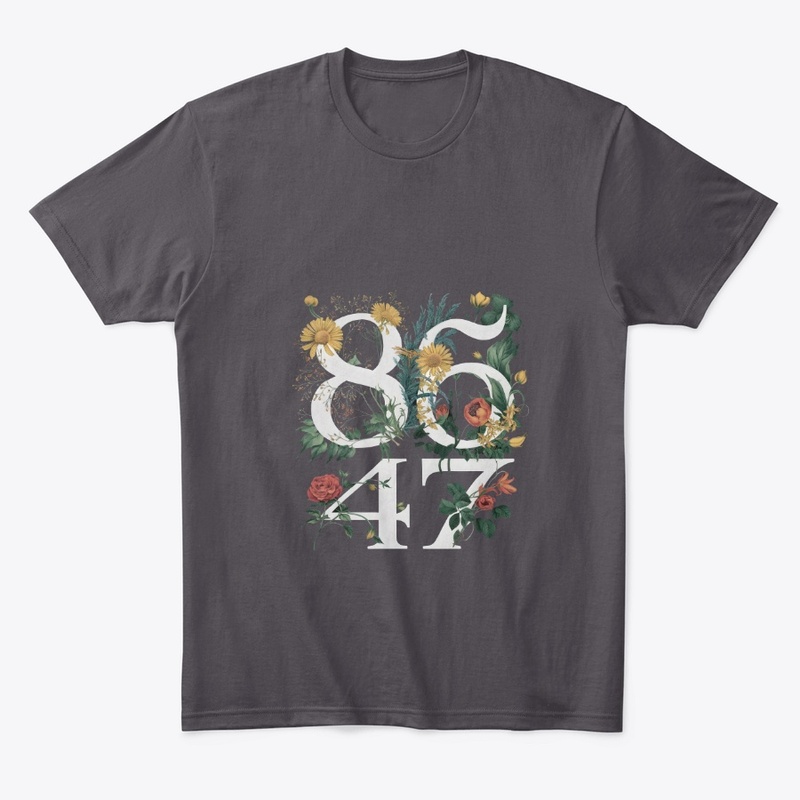 8647 Floral Typography Design