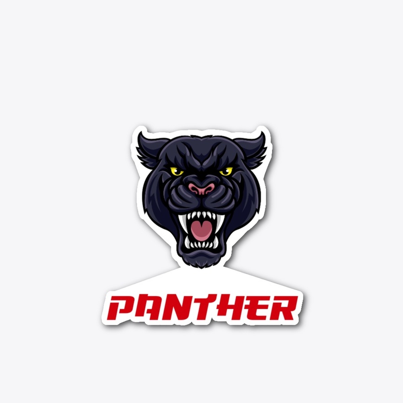 Panther Face &amp; Text
