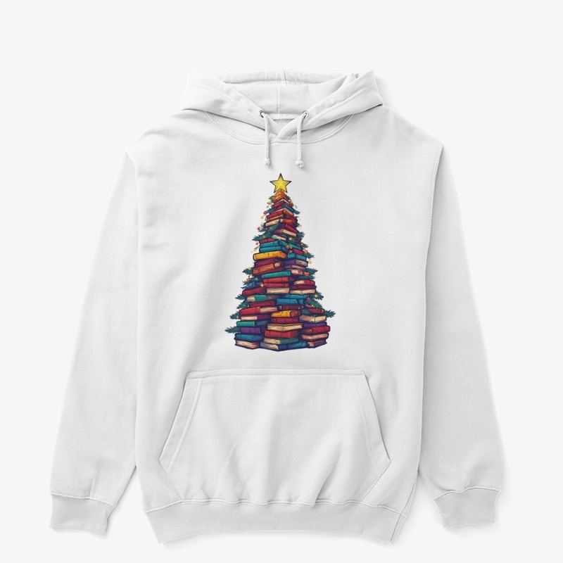 Book Lover Xmas Tree Stack Design