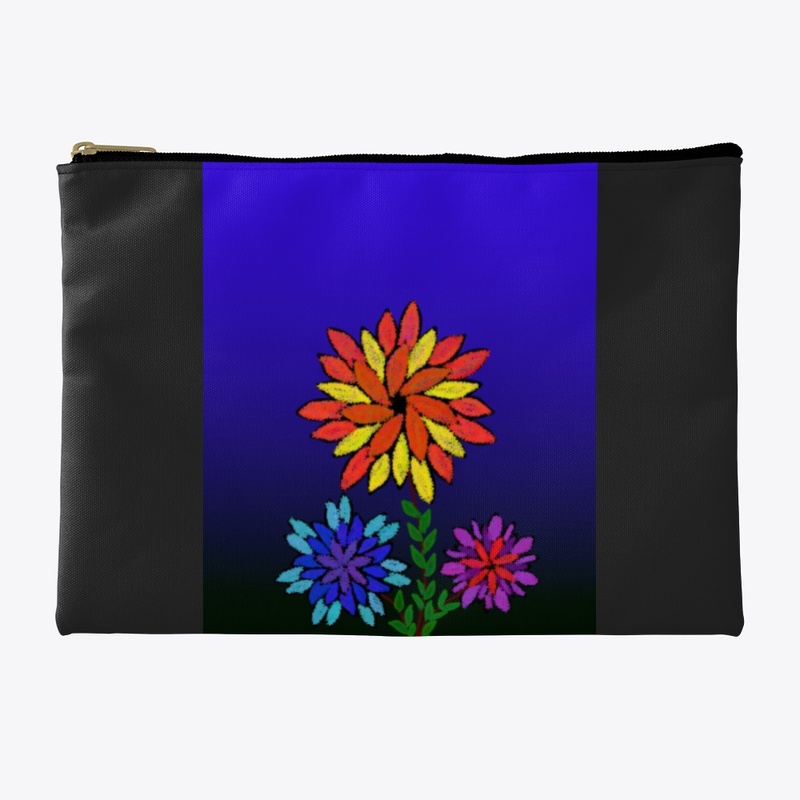 Multi colored flower in a night backdrop