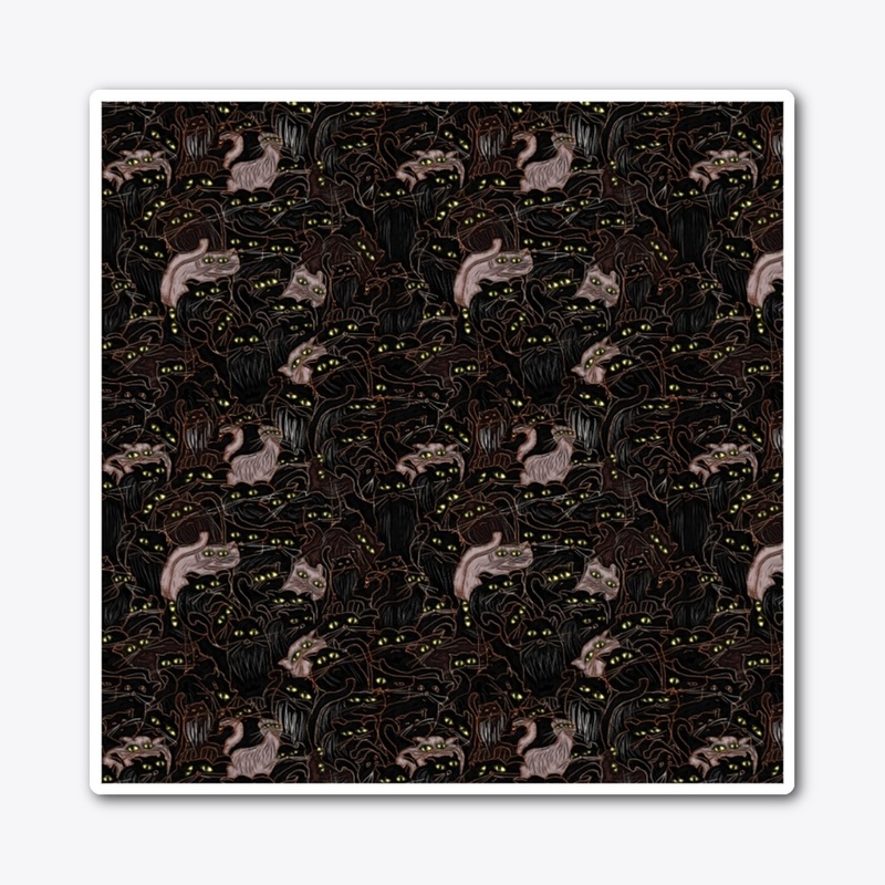 Black Cats Pattern
