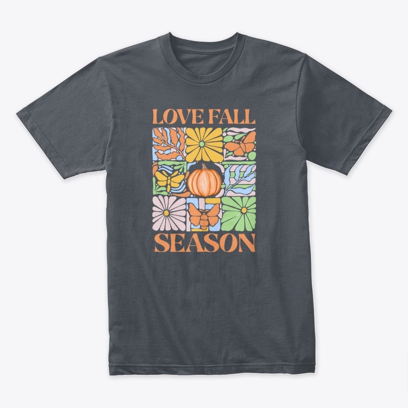 Love Fall Season Abstract Flower Art CO