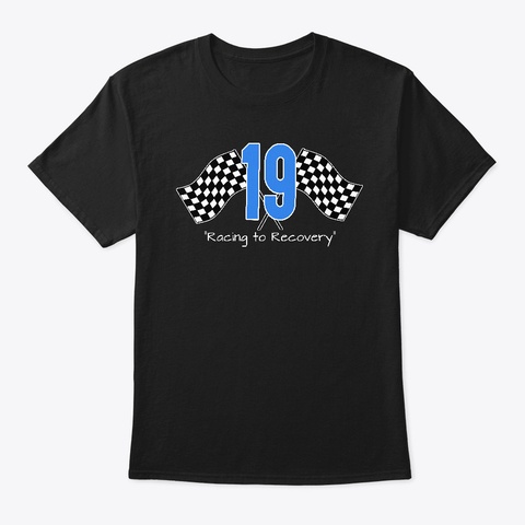 Racing To Recovery Black Camiseta Front
