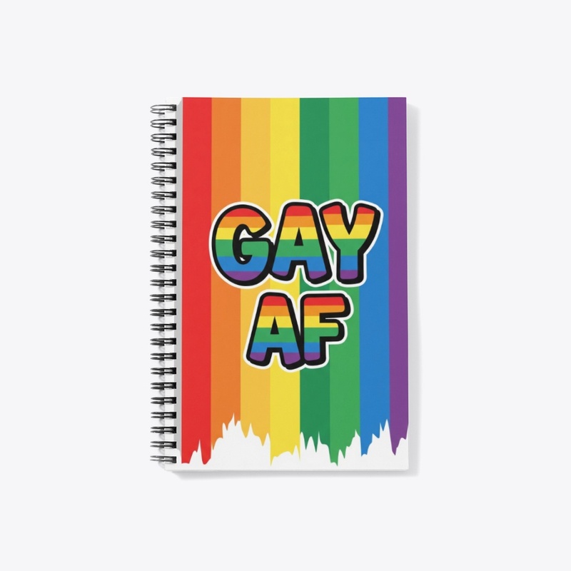  "Gay AF" Rainbow Flag Design