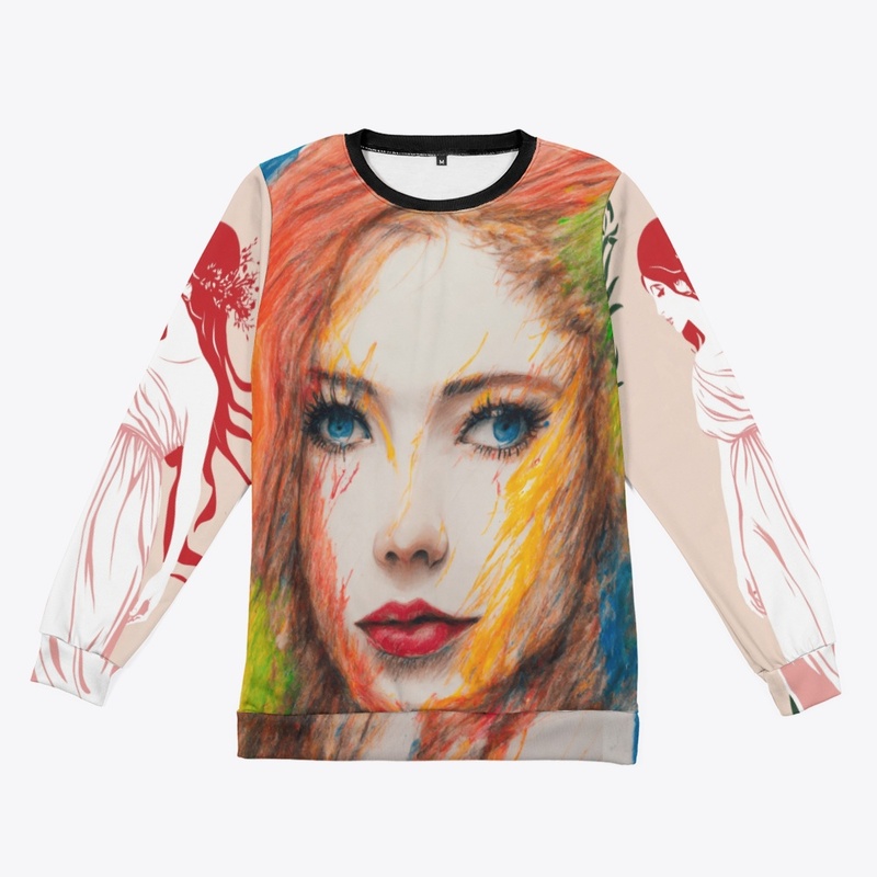 Crayon Color Drawing Dresses 