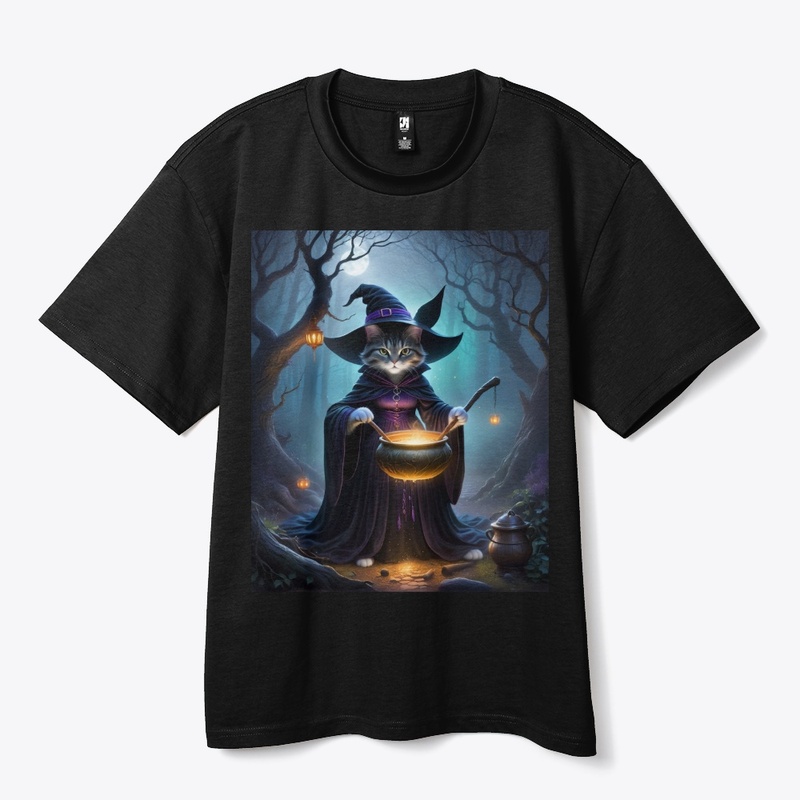 Enchanting Witch Cat in Forest