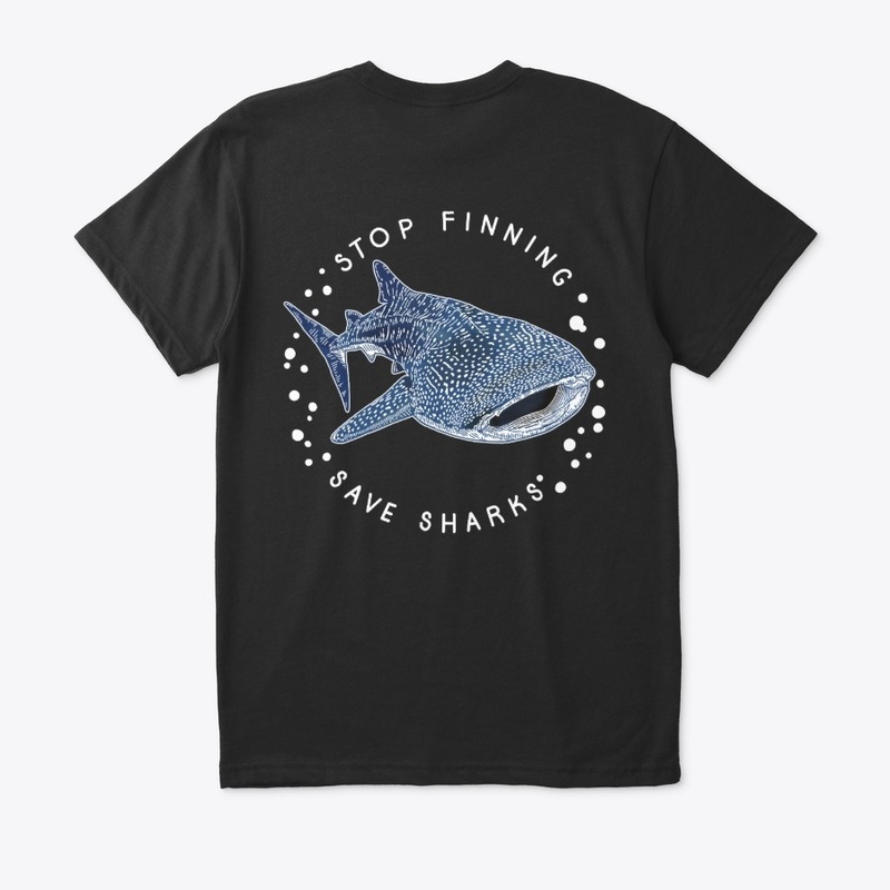 Stop Finning - Whale Shark (Blue Circle)