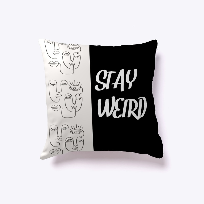 Home - Stay Weird Faces Print