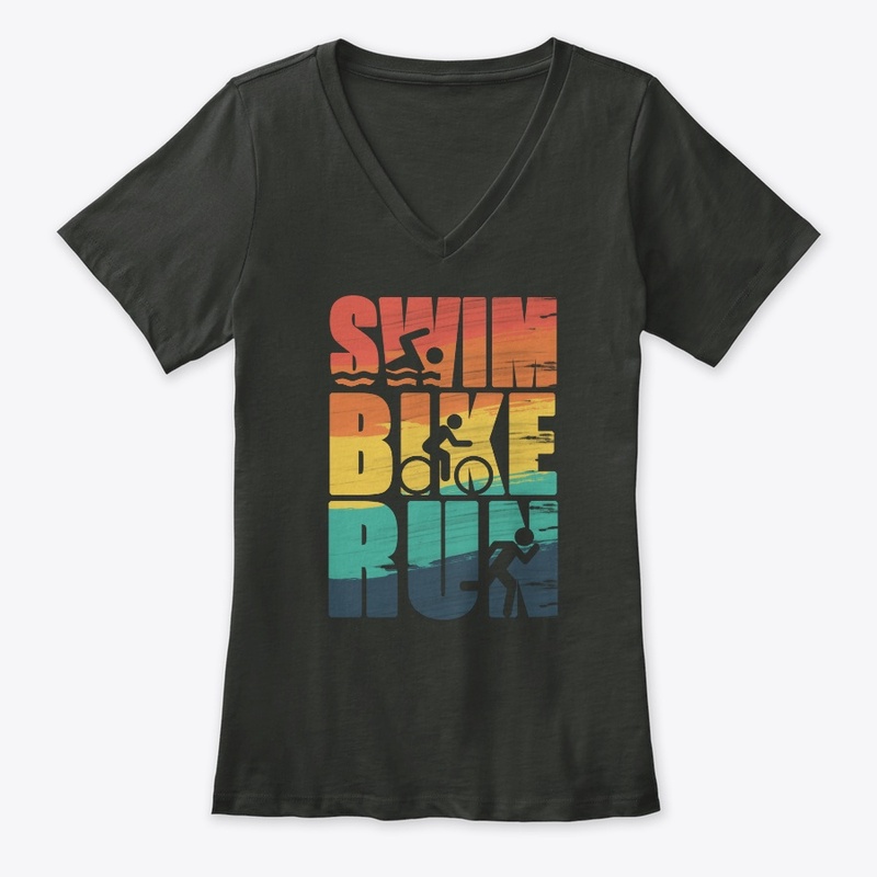 Triathlon Sports swim bike run T-Shirt