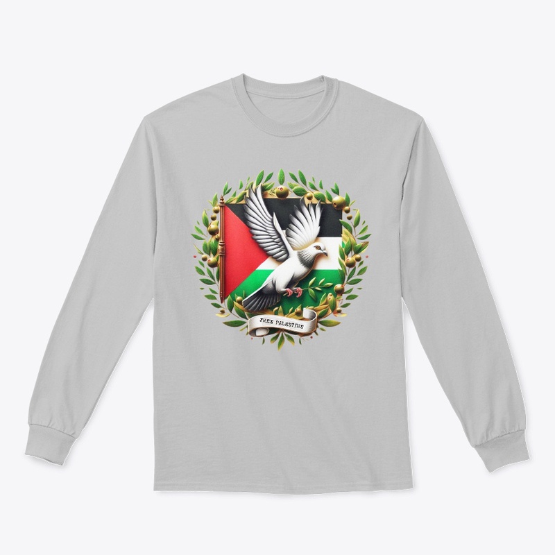 Pigeon Hold olive branch, Palestine Flag