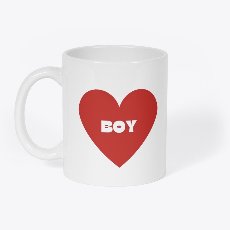 "Colorful 'BOY' Heart Style Every Mood!"