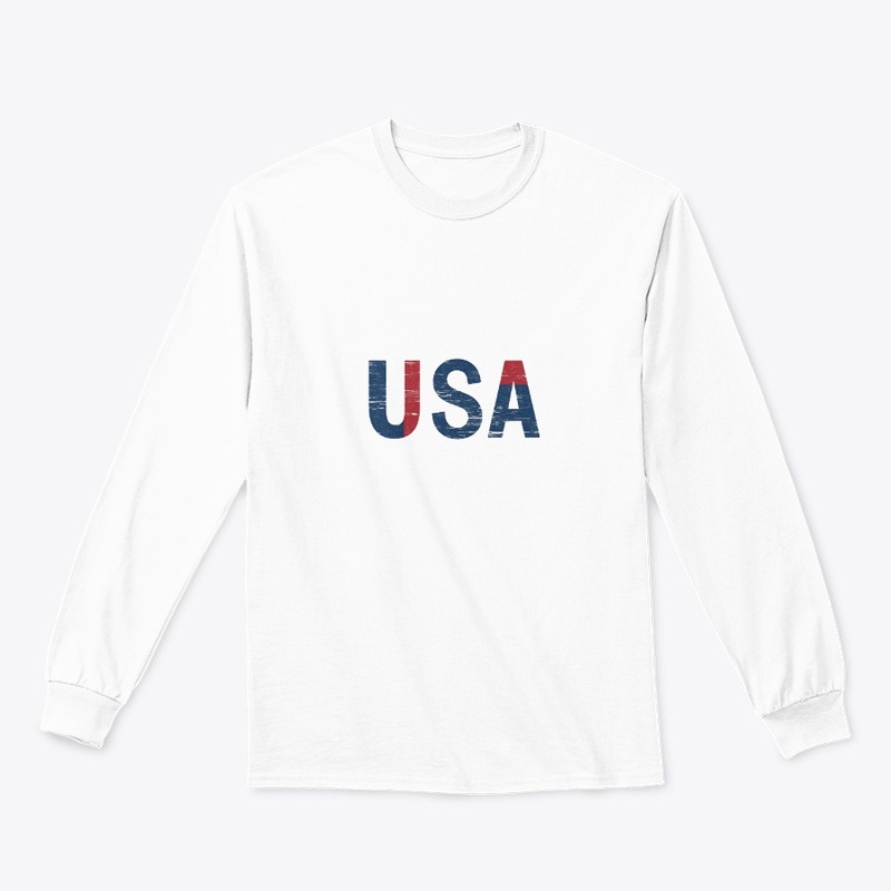 Vintage USA Text Design 