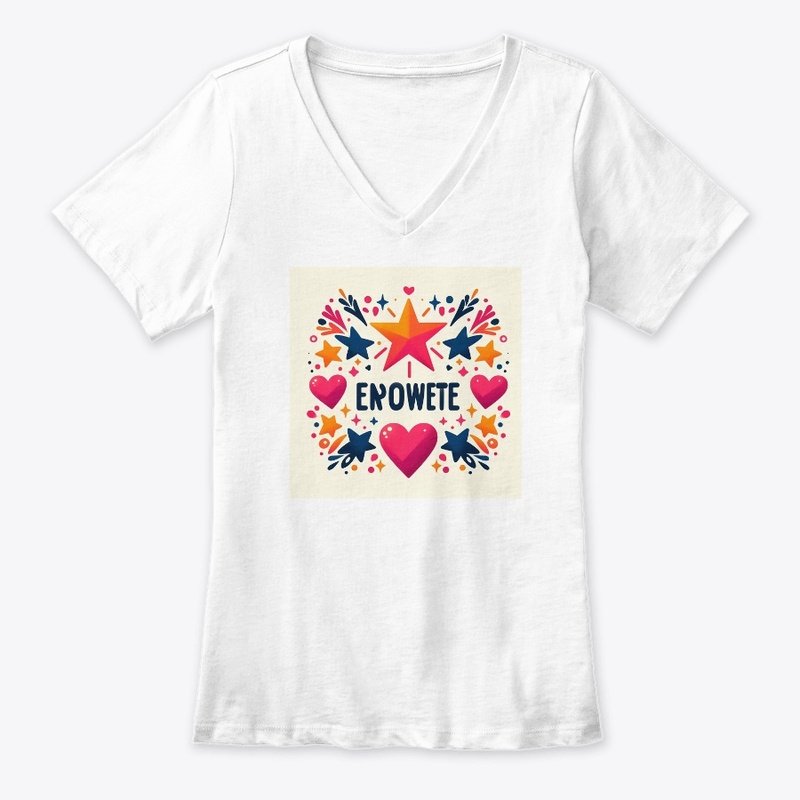 typography 3d v neck t shirt