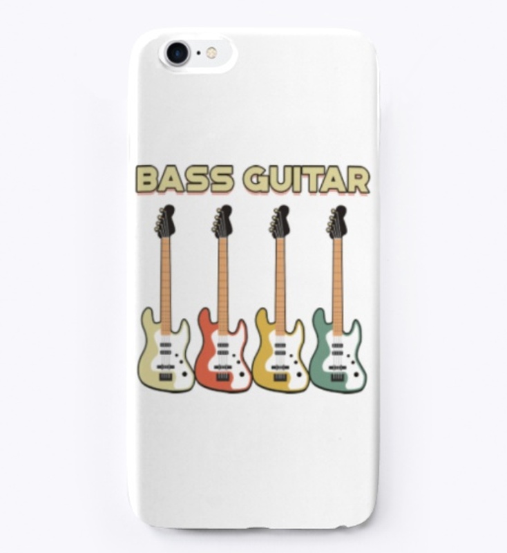 Retro Vintage Bass Guitar Musical Lover