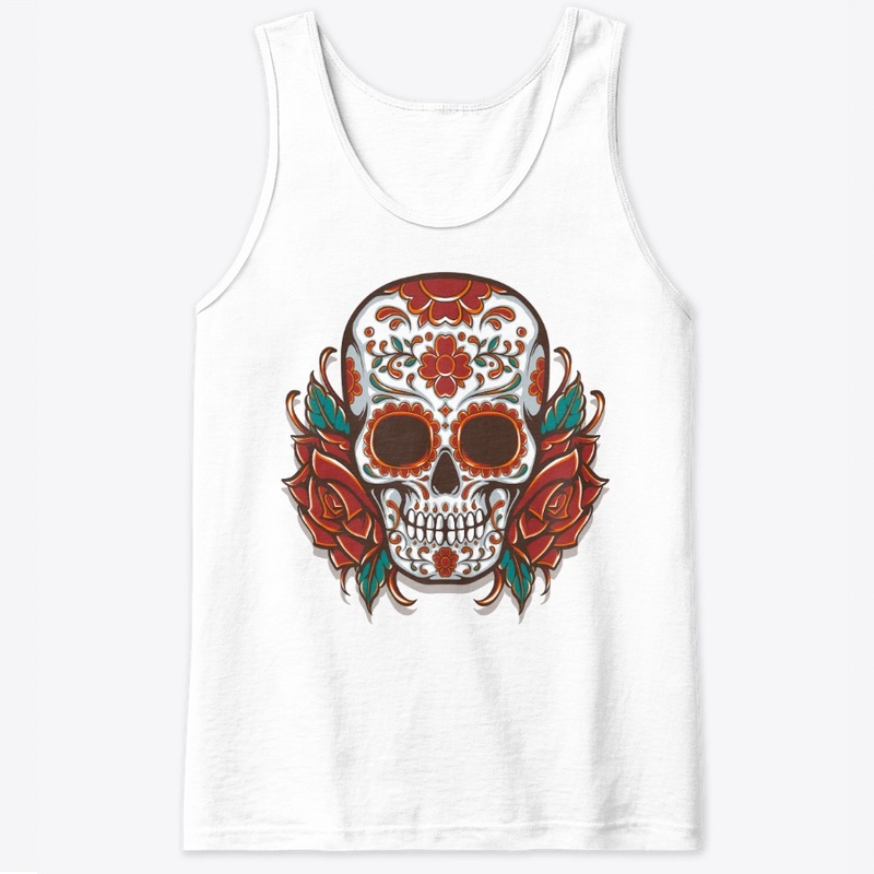 Sugar Skull Day Of The Dead Cool Bone