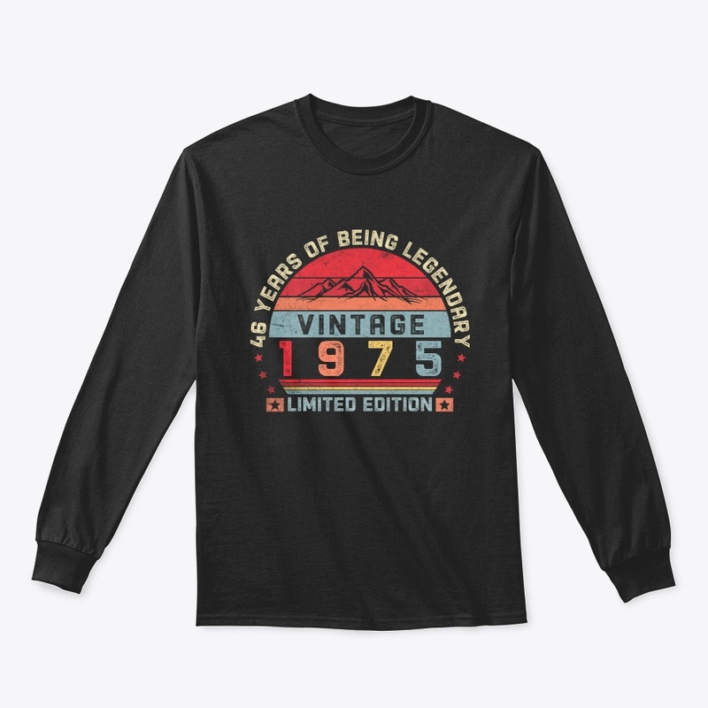 46 Years Old Retro 1975 Birthday Vintage
